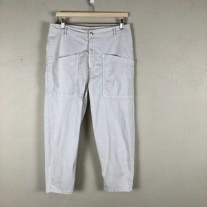 𝅺zara‎ Pants Cream Casual Trouser Pockets High Rise Size 10